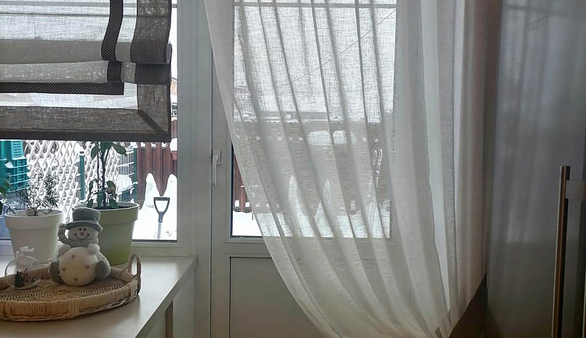Кухонное окно с балконной дверью, КП Вяземское